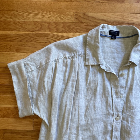 J.Crew short-sleeve Baird McNutt Irish linen shirtdress - Picture 4 of 6